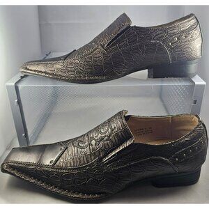 Men's Happy Walk Cognac With Pointy Toe Men's Dress Shoes Size 10